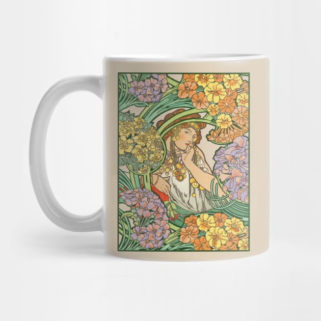 Mucha Lady (on cream) by Soth Studio